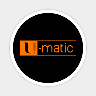 3/4" U-matic Orange logo Umatic Magnet